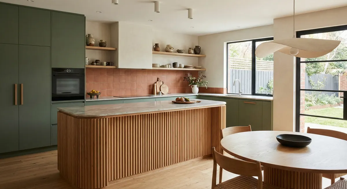 Cocina a medida con isla en Mallorca