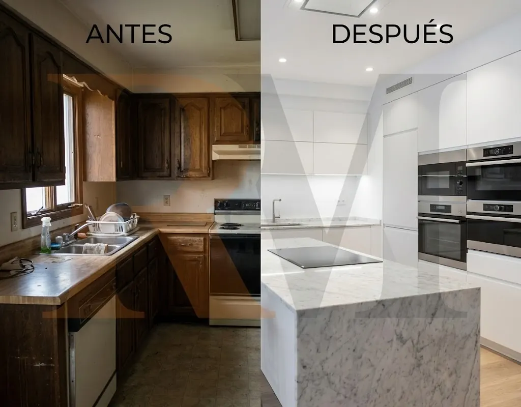 Cocina reformada por Reformas Mallorca en Palma